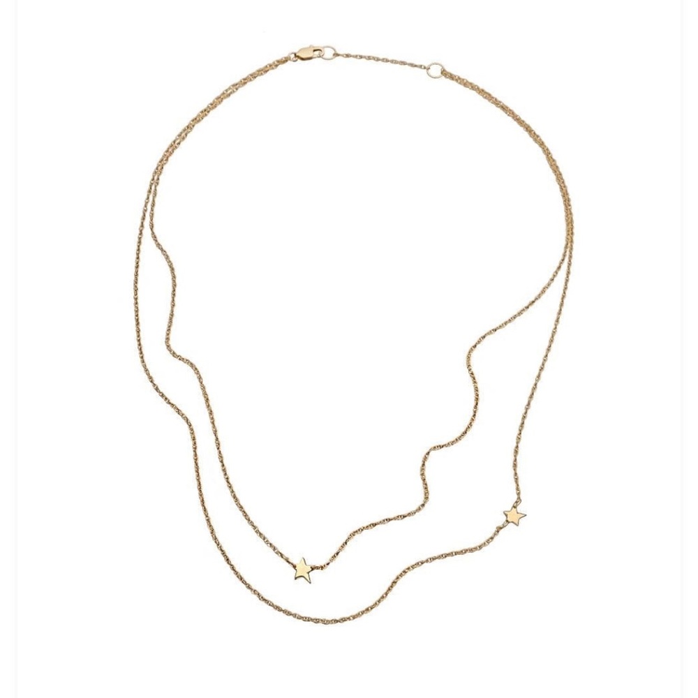 Jennifer Zeuner Jewelry Double Star Necklace